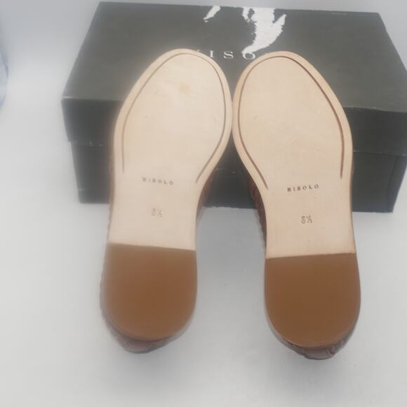 NEW Nisolo Alejandro Woven Slip On Leather Shoes Men's 8.5 Brandy Brown - Picture 10 of 12